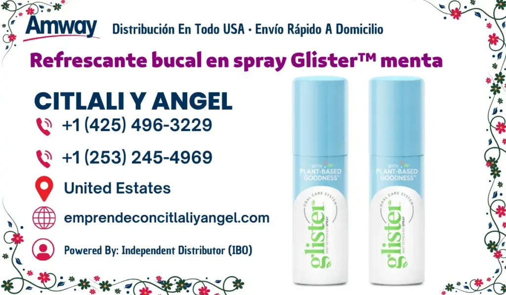 Refrescante bucal en spray Glister™ menta