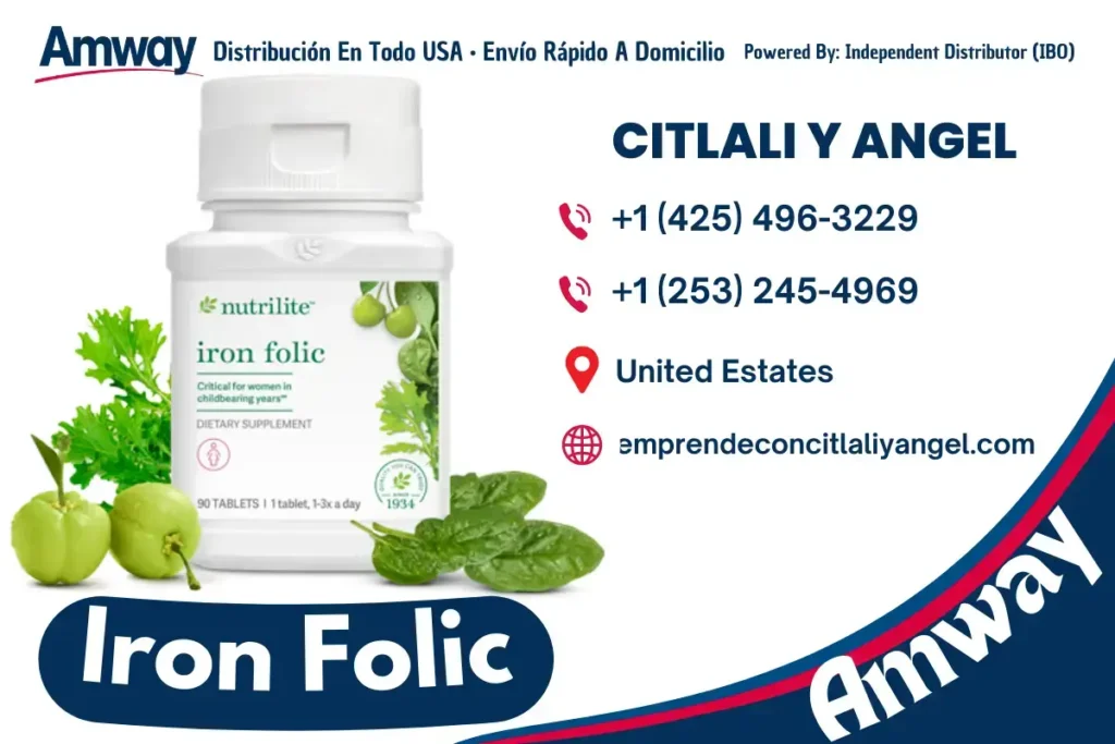 💗 Hierro fólico Nutrilite™: tu aliado diario para una salud femenina completa 🌿