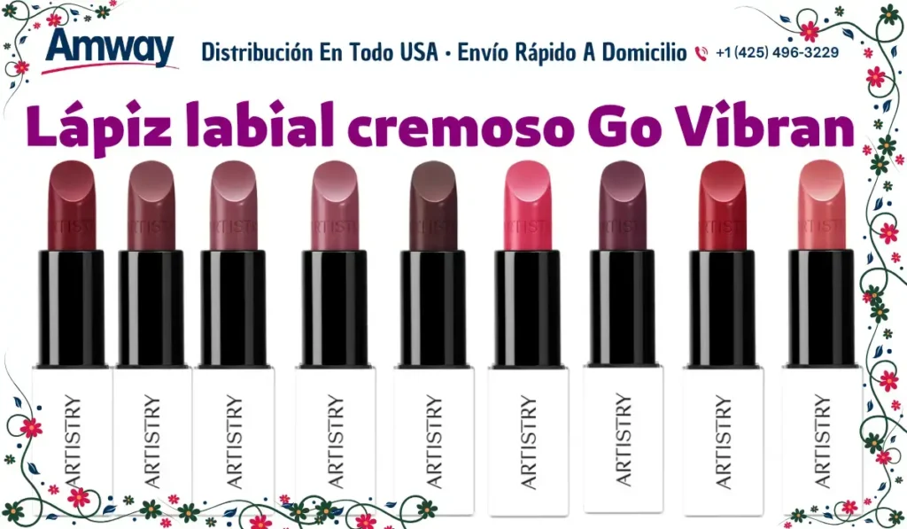 Lápiz labial cremoso Go Vibran