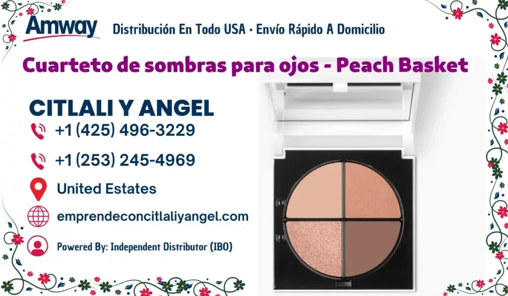 Cuarteto de sombras para ojos - Peach Basket