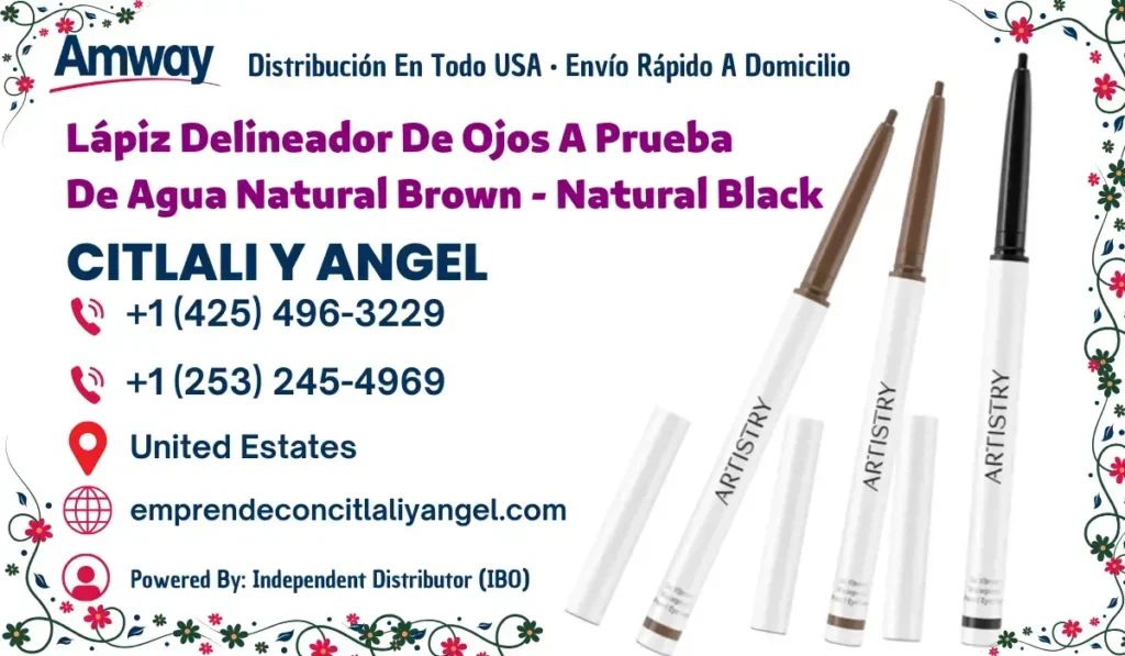 Lápiz Delineador De Ojos A Prueba De Agua Natural Brown - Natural Black