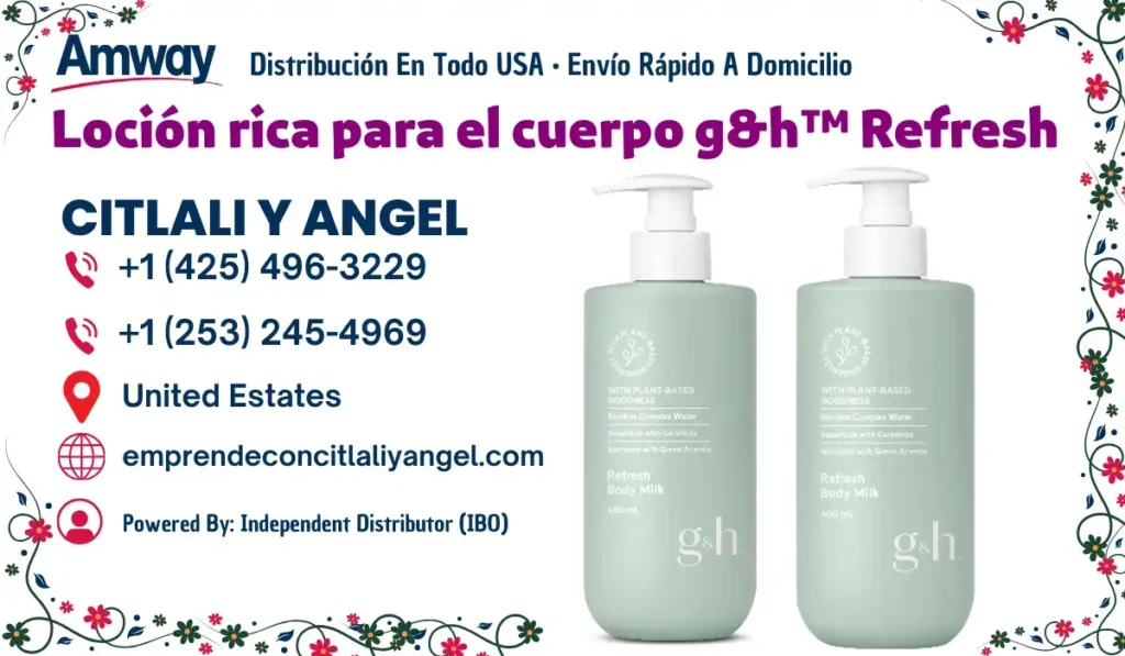 Loción rica para el cuerpo g8 h™ Refresh