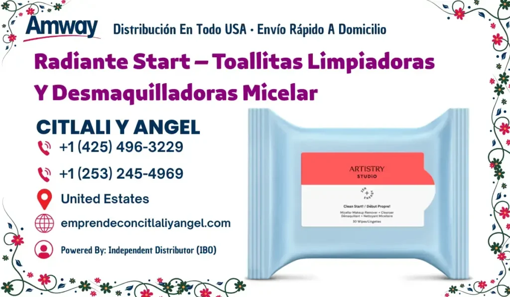 Radiante Start - Toallitas Limpiadoras Y Desmaquilladoras Micelar