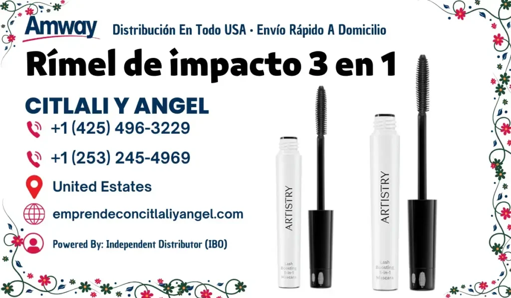 Rímel de impacto 3 en 1