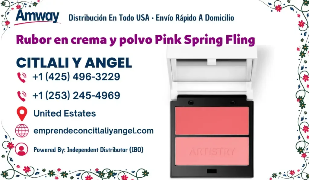 Rubor en crema y polvo Pink Spring Fling