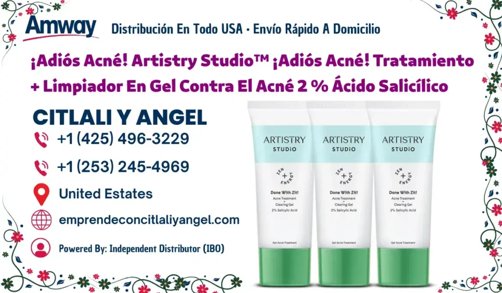 ¡Adiós Acné! Artistry Studio™ ¡Adiós Acné! Tratamiento + Limpiador En Gel Contra El Acné 2 % Ácido Salicílico